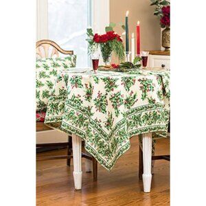 April Cornell Home Collection Holly Round Tablecloth Table Top Decor Cottagecore